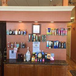 Simply Sun Tanning - Front desk and lotion options for purchase