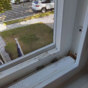 EN Builders - Chunks of rock, dirt, and paper in window frame, they didn't bother cleaning. - General Contractors Near Me - Tarzana, California