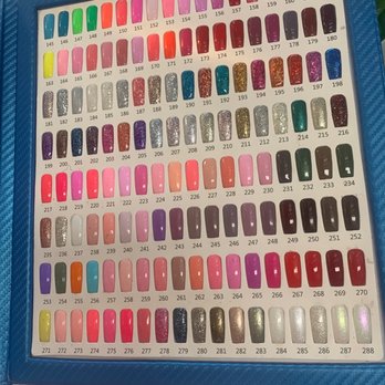Forever Nails & Spa - Regular gel polish colors side 1 - Nail Salons Near Me - Costa Mesa, California