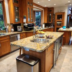 Republic Lighting Services - New LED MR16 bulbs make this kitchen shine.