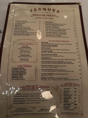 Menu photo 4 Jacques New York, NY