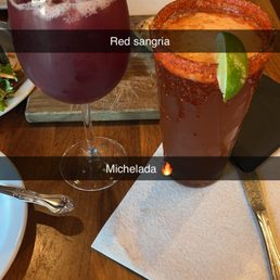 Red sangria Michelada Red sangria Michelada