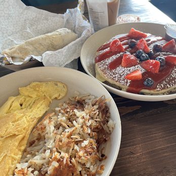 Harvest Coffee + Kitchen - Brisket Egg and Cheese Burrito, Pancake Breakfast, Cold Brew Coffee - Coffee & Tea Near Me - Fort Worth, Texas