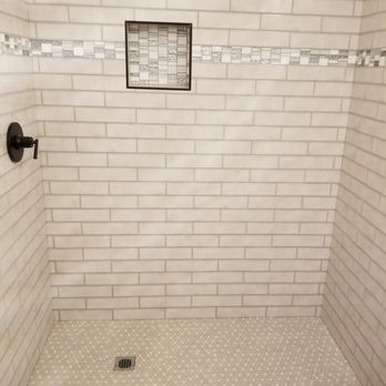 JL Tile & Stone - a shower with a white toilet - Tiling Near Me - San Bernardino, California