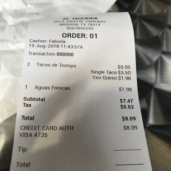 Taqueria 39 - $3.50 each maiz taco - Tacos Near Me - Mission, Texas Taqueria 39 - $3.50 each maiz taco - Tacos Near Me - Mission, Texas
