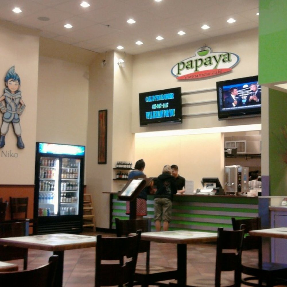 Papaya Renton Landing - not one but TWO sweet flatscreens. - Vietnamese Near Me - Renton, Washington Papaya Renton Landing - not one but TWO sweet flatscreens. - Vietnamese Near Me - Renton, Washington