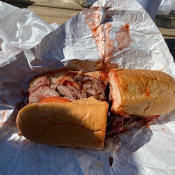 Pioneer Pit Beef - Pit beef sub w/ bbq sauce - Barbeque Near Me - Windsor Mill, Maryland Pioneer Pit Beef - Pit beef sub w/ bbq sauce - Barbeque Near Me - Windsor Mill, Maryland