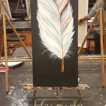 Pinot's Palette - Light As A Feather - Paint & Sip Near Me - Chicago, Illinois