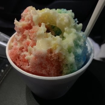 Cali's Just Chill - Rainbow shave ice with condensed milk. - Shaved Ice Near Me - Irwindale, California