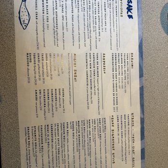 Osake - Menu - Japanese Near Me - Santa Rosa, California