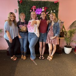 Boujee Nails & Spa - Bridal party with the bride showing off nails
