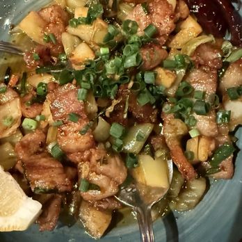 Rangoon Burmese Kitchen - Pork Belly With Mustard Green - Burmese Near Me - Honolulu, Hawaii