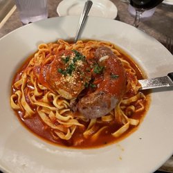 The Rome Restaurant - Homemade Spaghetti with sausage and meatball