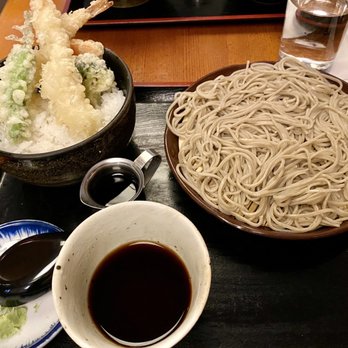 Soba-ya - Zaru Soba Ten Don Lunch Set - Japanese Near Me - New York, New York Soba-ya - Zaru Soba Ten Don Lunch Set - Japanese Near Me - New York, New York