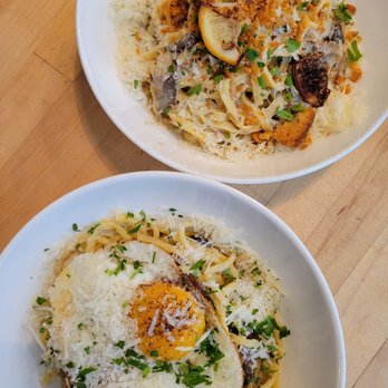 Grassa - Carbonara and wild mushroom Alfredo - Italian Near Me - Portland, Oregon Grassa - Carbonara and wild mushroom Alfredo - Italian Near Me - Portland, Oregon