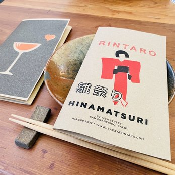 Rintaro - Menu and place setting - Izakaya Near Me - San Francisco, California Rintaro - Menu and place setting - Izakaya Near Me - San Francisco, California