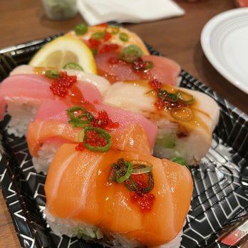 Kin Sushi - Rainbow Oshi - Japanese Near Me - Vaughan, Ontario Kin Sushi - Rainbow Oshi - Japanese Near Me - Vaughan, Ontario