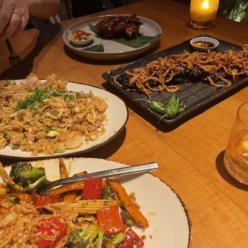 Komodo Miami - Wagyu Skirt Steak, Special Fried Rice, Wokked Asian Vegetables, Szechuan Old Fashioned - Asian Fusion Near Me - Miami, Florida Komodo Miami - Wagyu Skirt Steak, Special Fried Rice, Wokked Asian Vegetables, Szechuan Old Fashioned - Asian Fusion Near Me - Miami, Florida
