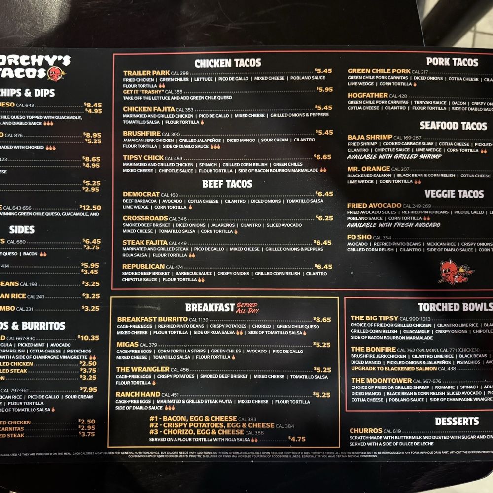 Torchy's Tacos - Menu - Tex-Mex Near Me - Fishers, Indiana Torchy's Tacos - Menu - Tex-Mex Near Me - Fishers, Indiana