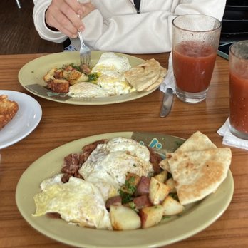 Falafel Beach Grill - Corn Beef Hash Breakfast - Mediterranean Near Me - Pompano Beach, Florida
