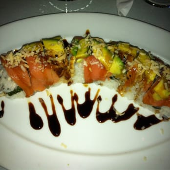 Aqua Blue Restaurant - Yum- Monster Sushi with smoked salmon & avocado. Unusual & delicious - Asian Fusion Near Me - Santa Cruz, California Aqua Blue Restaurant - Yum- Monster Sushi with smoked salmon & avocado. Unusual & delicious - Asian Fusion Near Me - Santa Cruz, California