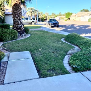Moises Hilario Trujillo Landscaping - "Before" picture of front yard grass! - Landscaping Near Me