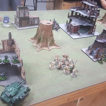 GMI Games - Some guys getting into their War Hammer tabletop game. - Hobby Shops Near Me - Riverside, California