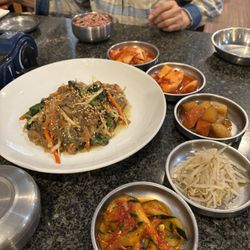 Chodang - Japchae and some of the yummiest banchan