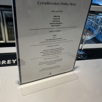 Aspire Lounge - Drinks menu - Airport Lounges Near Me - San Diego, California