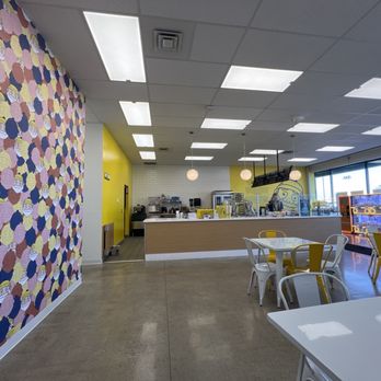 Beard Papa's - The inside and seating area - Desserts Near Me - Spokane, Washington Beard Papa's - The inside and seating area - Desserts Near Me - Spokane, Washington