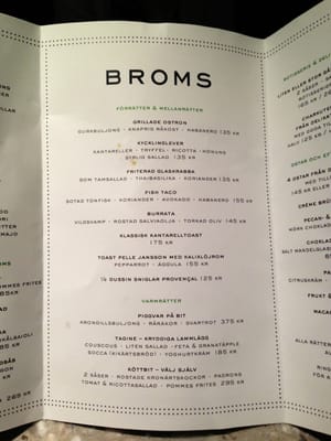 Menu photo 6 Broms Stockholm, AB