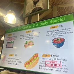 the menu