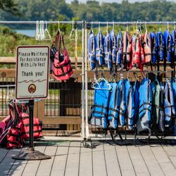 Lifejackets provided with every boat rental.