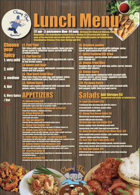 Menu photo 6 Chang Thai Winslow, AZ