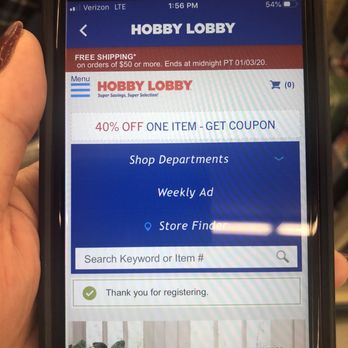 Hobby Lobby - Use the app there is a 40% off one item - Arts & Crafts Near Me - Bakersfield, California Hobby Lobby - Use the app there is a 40% off one item - Arts & Crafts Near Me - Bakersfield, California