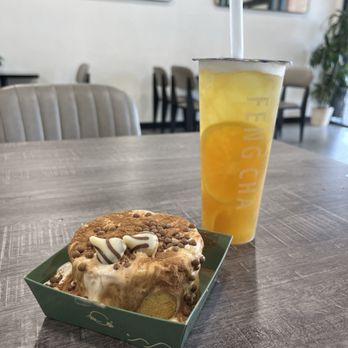 Feng Cha - tiramisu treasure citrus lord drink - Bubble Tea Near Me - Riverside, California
