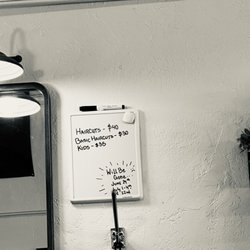 Sunday School Barbershop - Updated price list from Jessie