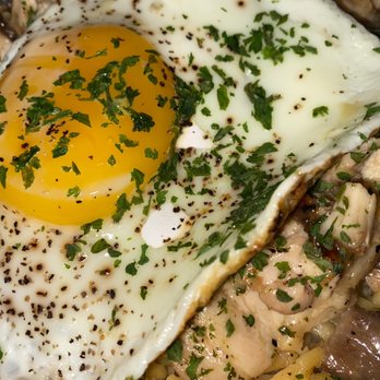 Nguyen's Kitchen - Large pieces of Egg shells in my fried egg. - Vietnamese Near Me - Orange, California