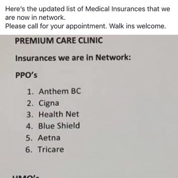 Premium Care Clinic - Walk-in Clinics Near Me - Corona, California