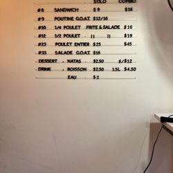 G.O.A.T Grill - Menu!
