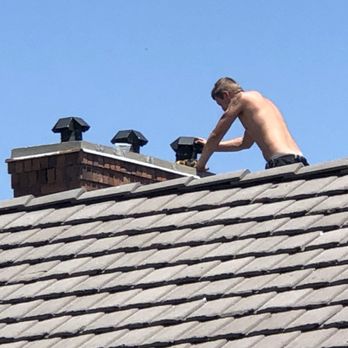On Call Roofers - Chimney hat keeps out rain, snow, and raccoons! - Roofing Near Me - Sandy, Utah On Call Roofers - Chimney hat keeps out rain, snow, and raccoons! - Roofing Near Me - Sandy, Utah