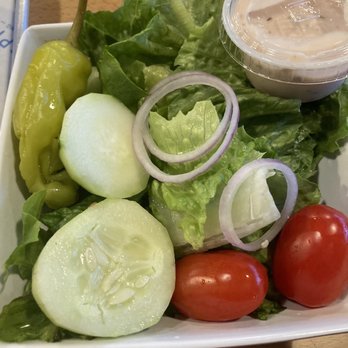 Spiro’s Taverna of West Melbourne - Side Greek salad (no feta, no olives) - Greek Near Me - Melbourne, Florida