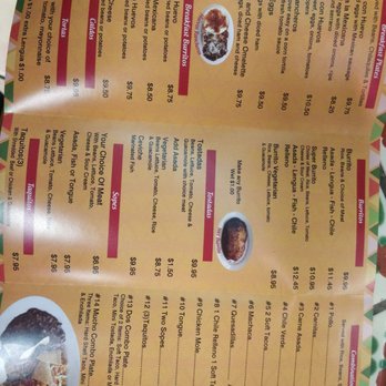 Los Tacos  - Menu - Mexican Near Me - Pasadena, California