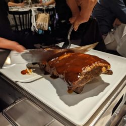 El Porteno - Pork ribs. Very difficult to eat. Bbq sauce was awful and ruined the meat