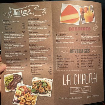 La Chacra - Menu - Peruvian Near Me - Brooklyn, New York La Chacra - Menu - Peruvian Near Me - Brooklyn, New York