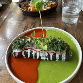 Covacha - Flautas Cauliflower, the sauces are bright and flavorful. A really beautiful dish. Would highly recommend. - Mexican Near Me - New York, New York