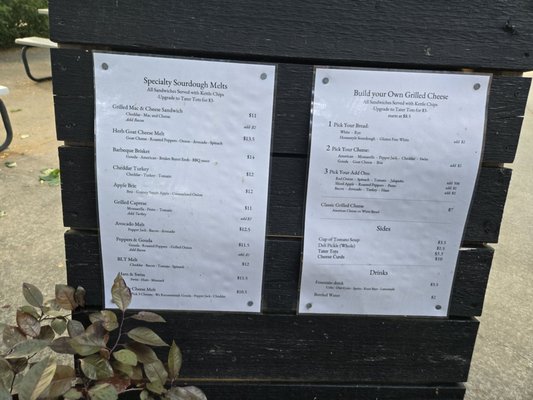 Menu photo 1 The Grilled Cheese Shack Saugatuck, MI Menu photo 1 The Grilled Cheese Shack Saugatuck, MI