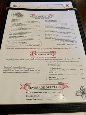 Menu photo 7 Dominick's Real Italian Tucson, AZ Menu photo 7 Dominick's Real Italian Tucson, AZ