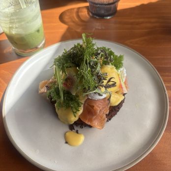 Between Us - Latke Egg Benedict - Breakfast & Brunch Near Me - San Diego, California Between Us - Latke Egg Benedict - Breakfast & Brunch Near Me - San Diego, California