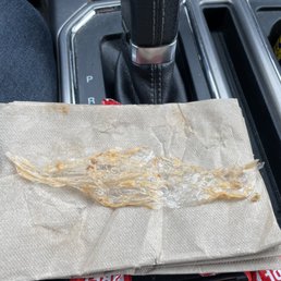 This is the mystery plastic i pulled out of my burrito and mouth. No more TB for me. This is the mystery plastic i pulled out of my burrito and mouth. No more TB for me.